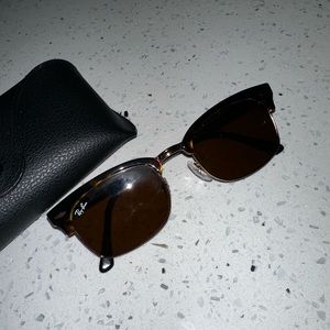 EUC Ray-Ban Clubmaster Square Sunglasses